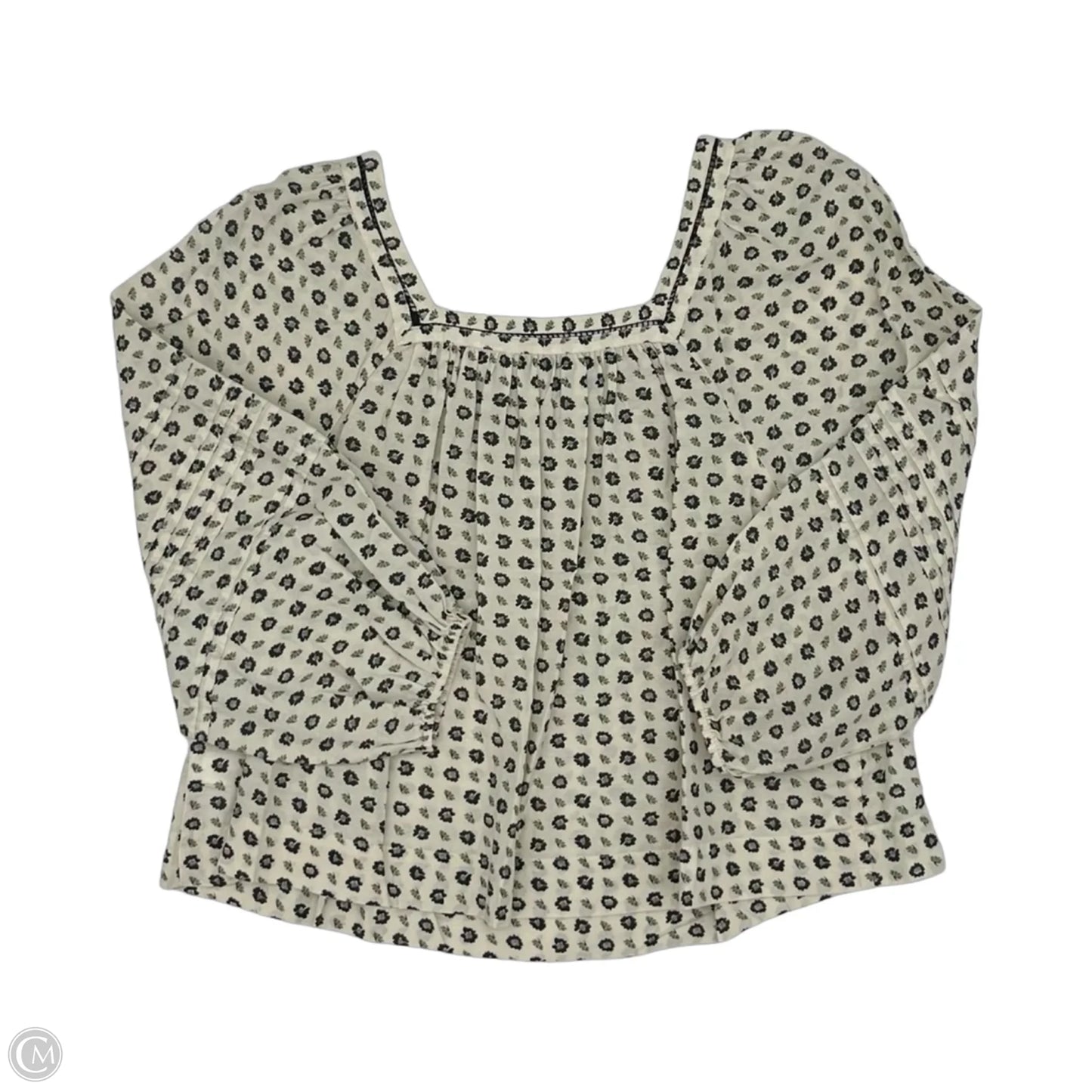 Blouse 3/4 Sleeve By Madewell In Cream, Size: S