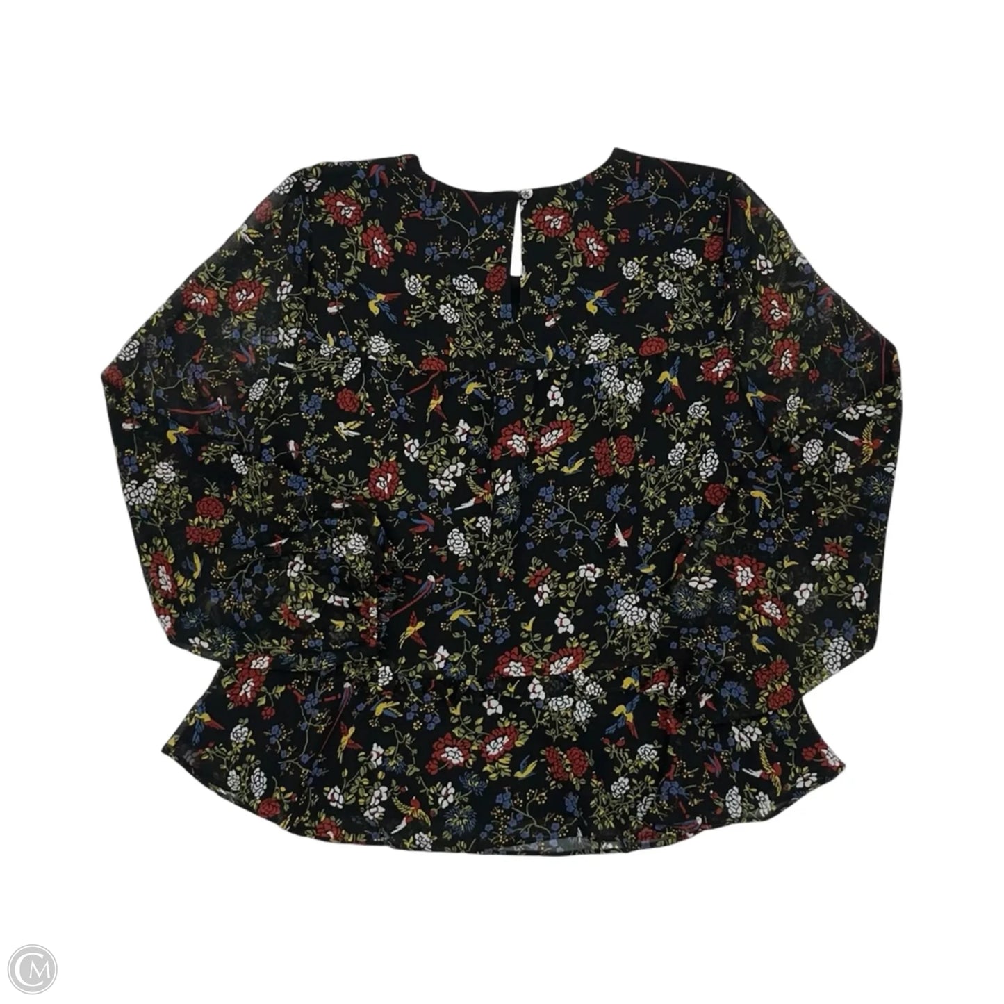 Blouse Long Sleeve By Madewell In Black, Size: S