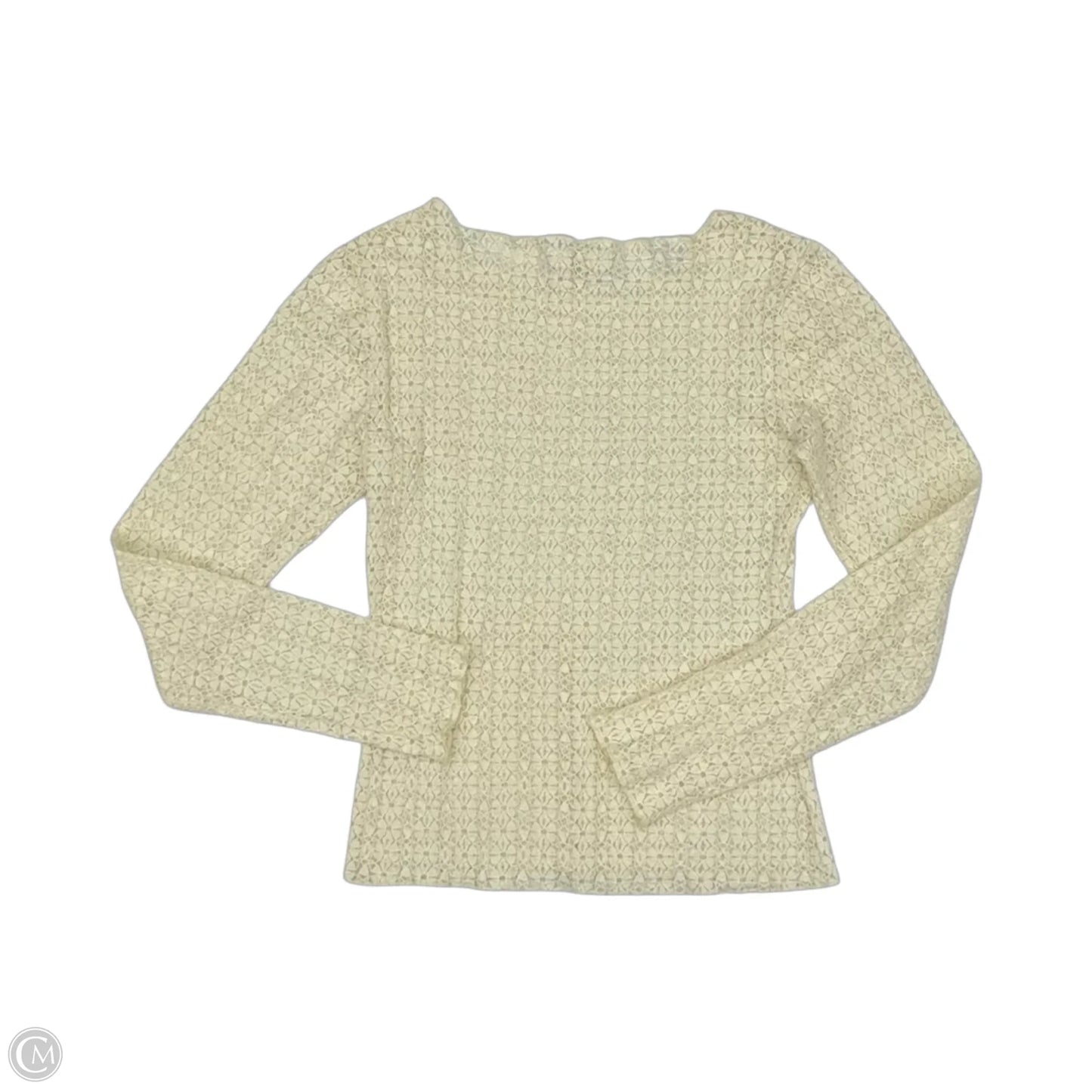 Top Long Sleeve By Natural Life In Cream, Size: S