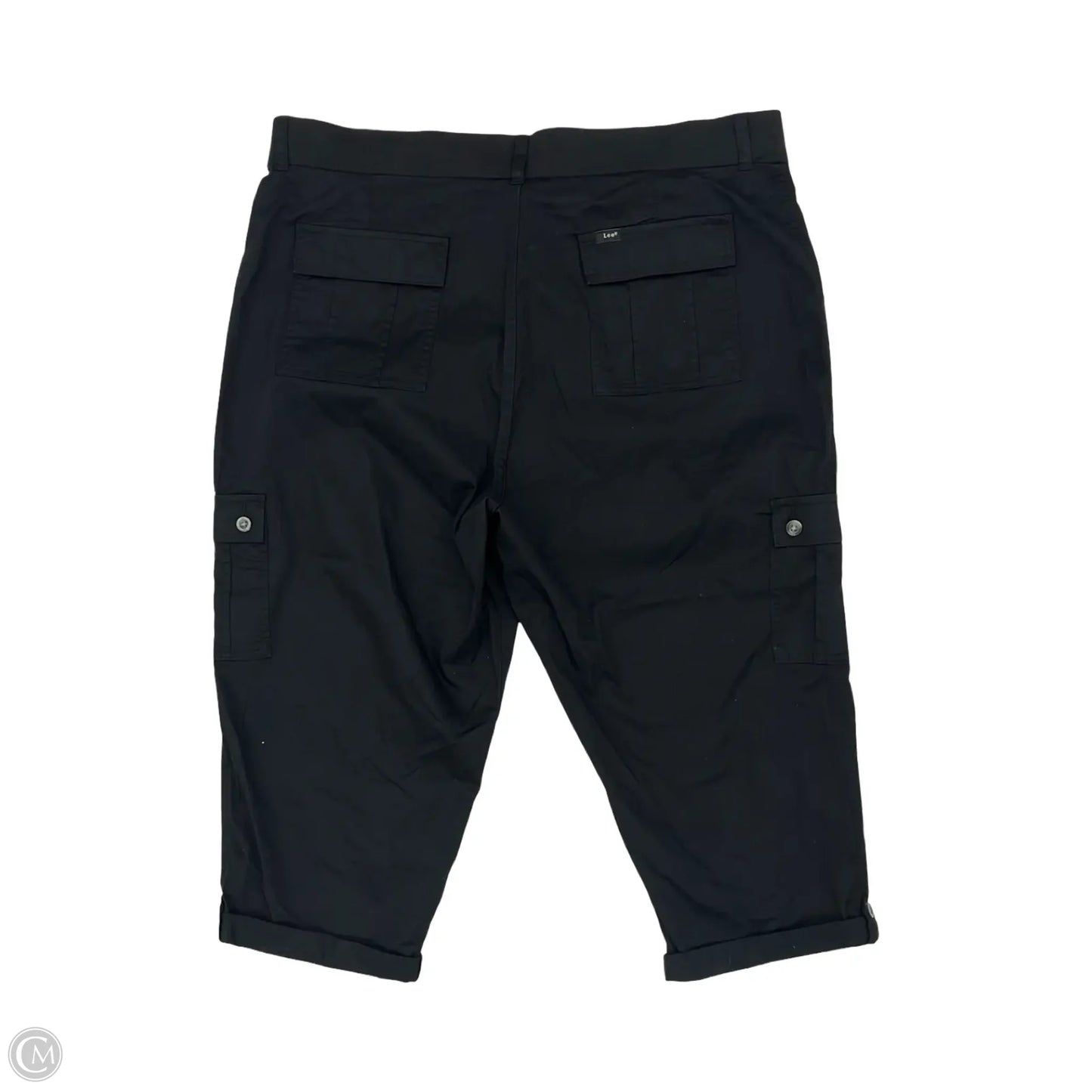 Pants Cropped By Lee In Black, Size: 20w