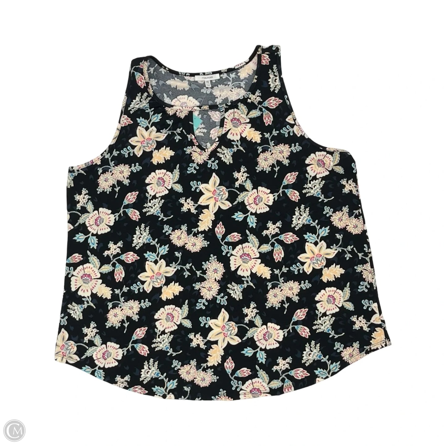 Blouse Sleeveless By Maurices In Floral Print, Size: 1x