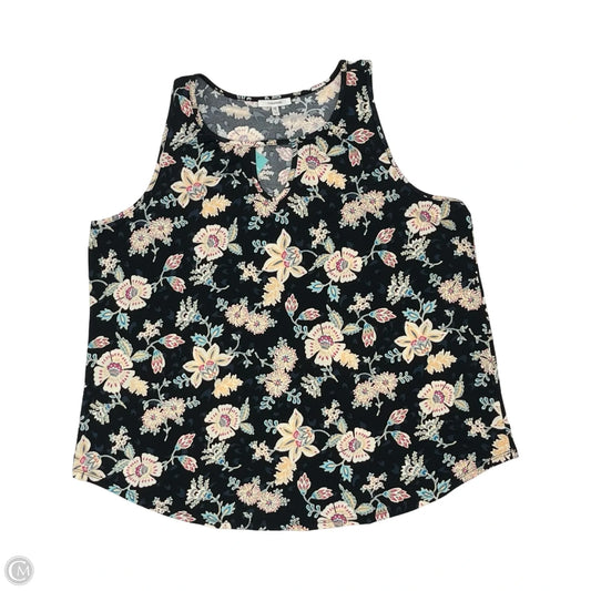 Blouse Sleeveless By Maurices In Floral Print, Size: 1x