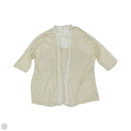 Cardigan By Maurices In Cream, Size: 2x