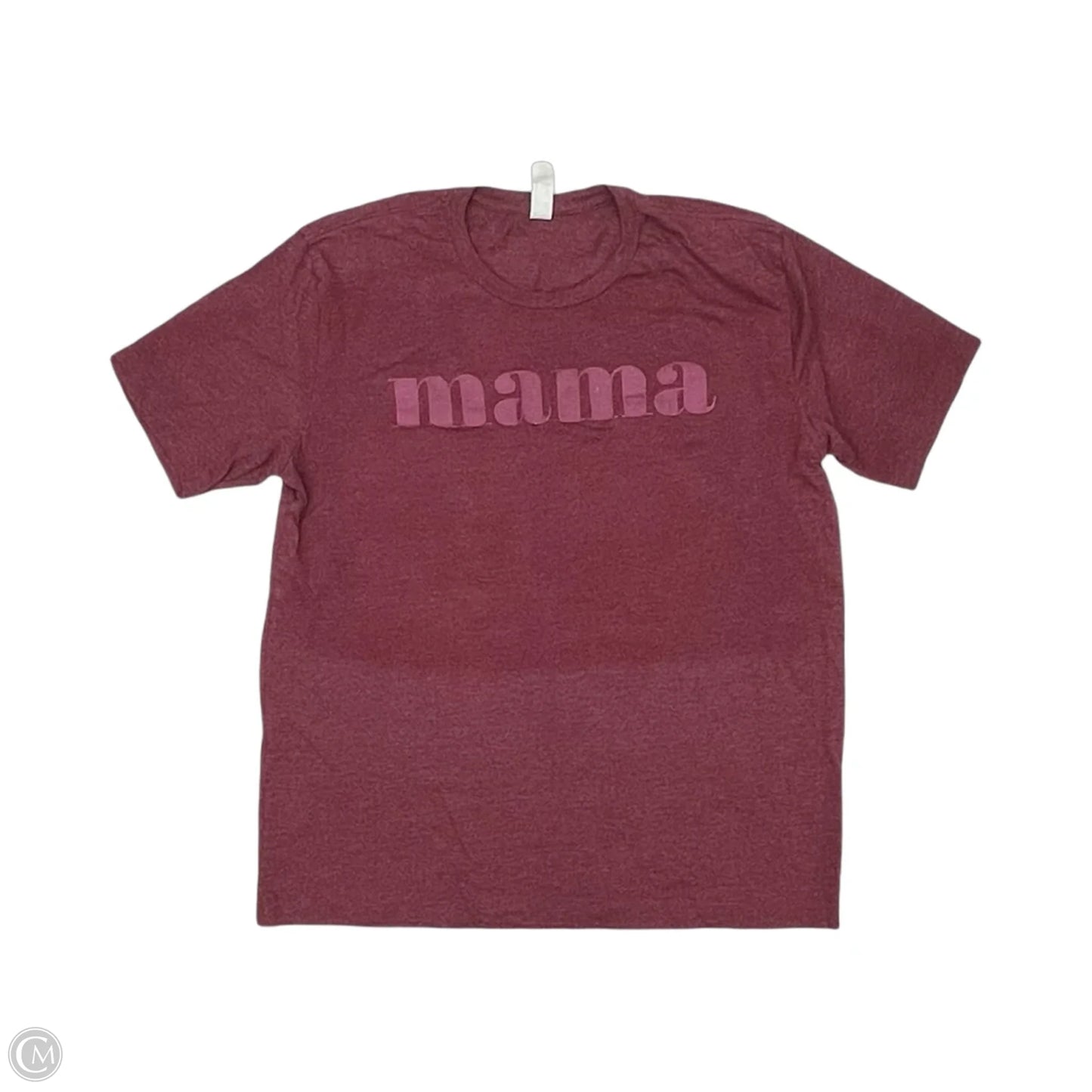 Top Short Sleeve By Alternative In Maroon, Size: L