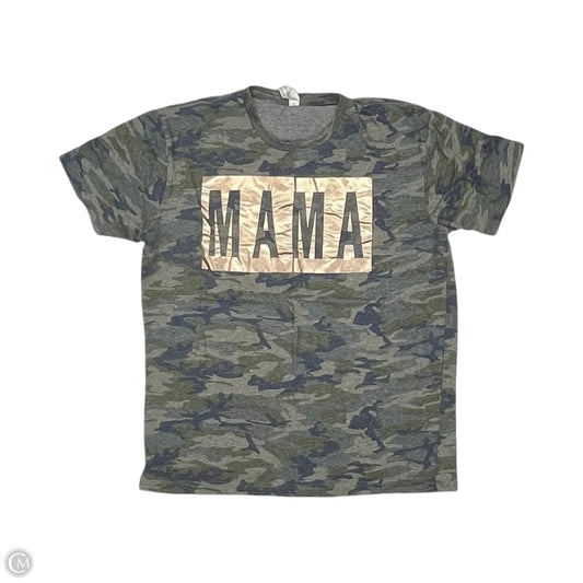Top Short Sleeve By Clothes Mentor In Camouflage Print, Size: L