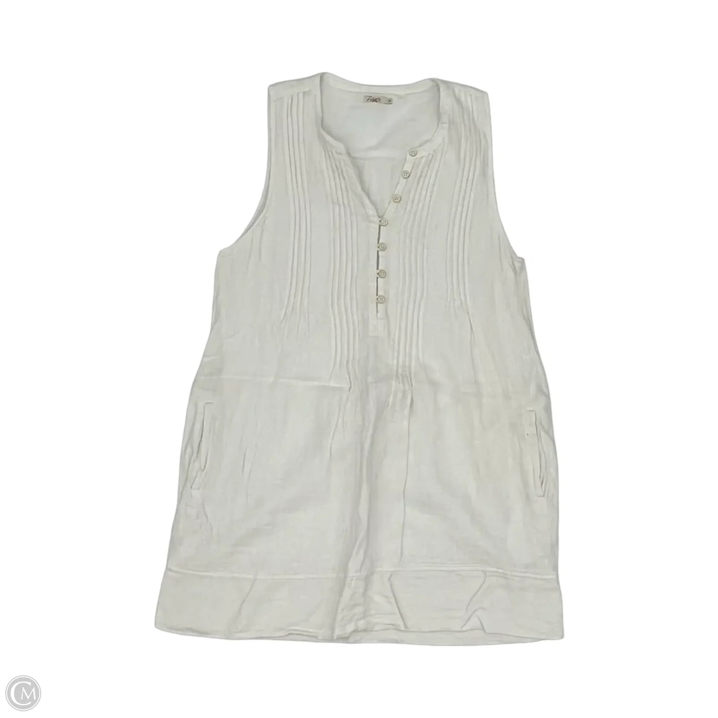 Dress Casual Short By Faherty In White, Size: L