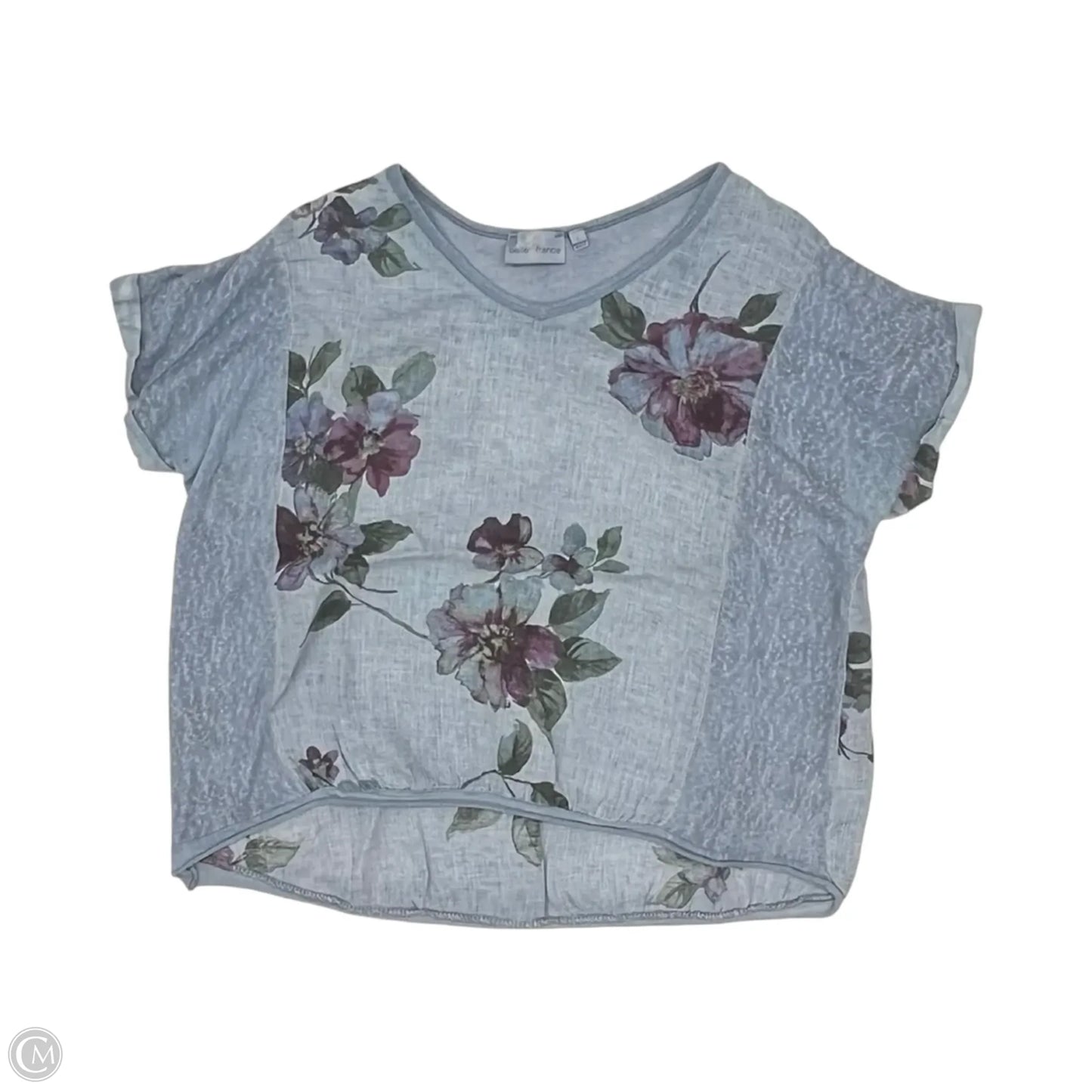 Top Short Sleeve By Clothes Mentor In Blue, Size: L