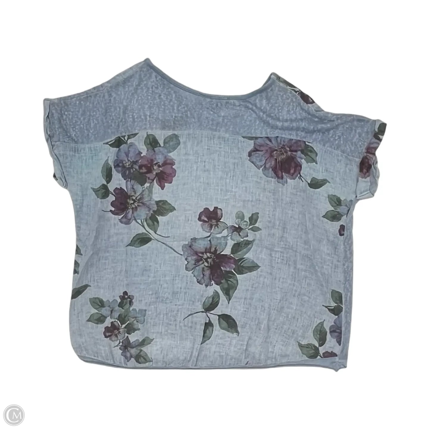 Top Short Sleeve By Clothes Mentor In Blue, Size: L