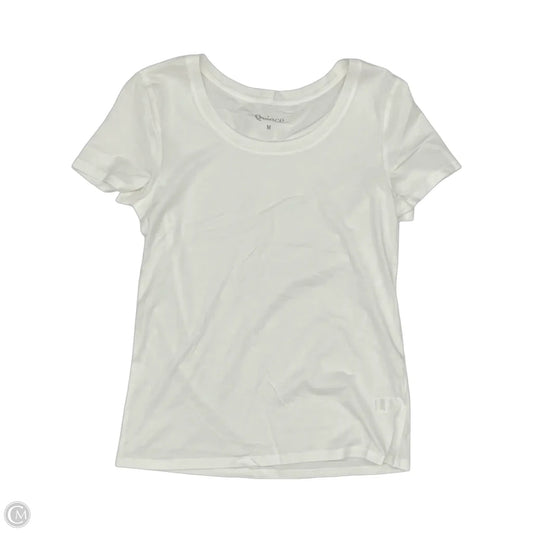 Top Short Sleeve Basic By Quince In White, Size: M