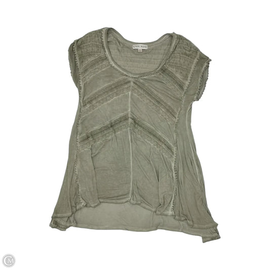 Top Short Sleeve By Knox Rose In Green, Size: L