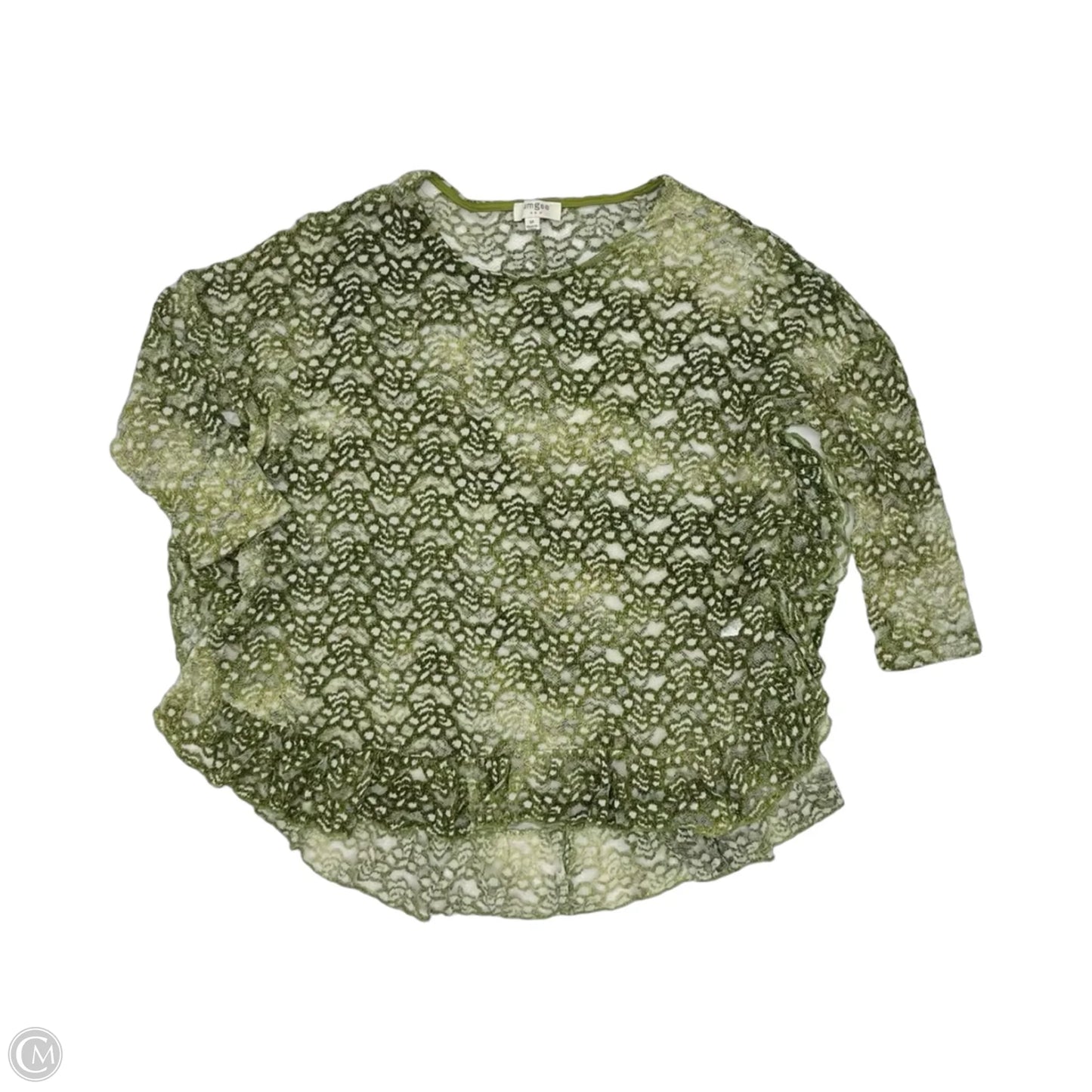 Top 3/4 Sleeve By Umgee In Green, Size: M