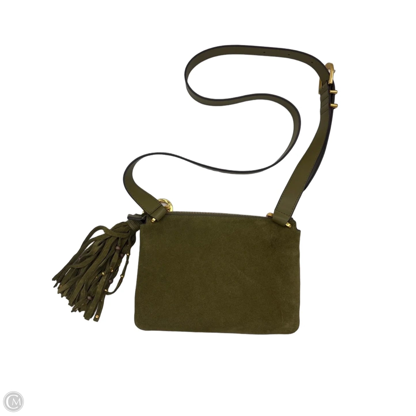Crossbody Leather By Donna Karan, Size: Medium