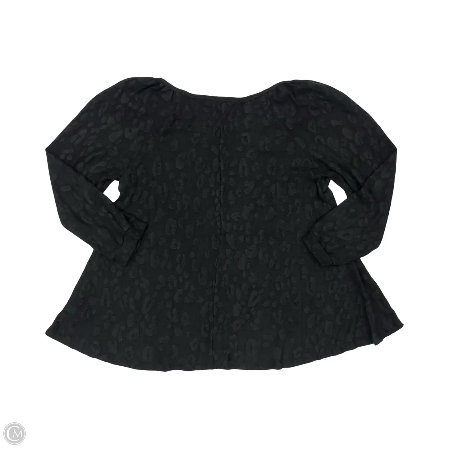 Top Long Sleeve By Clothes Mentor In Black, Size: Xxl