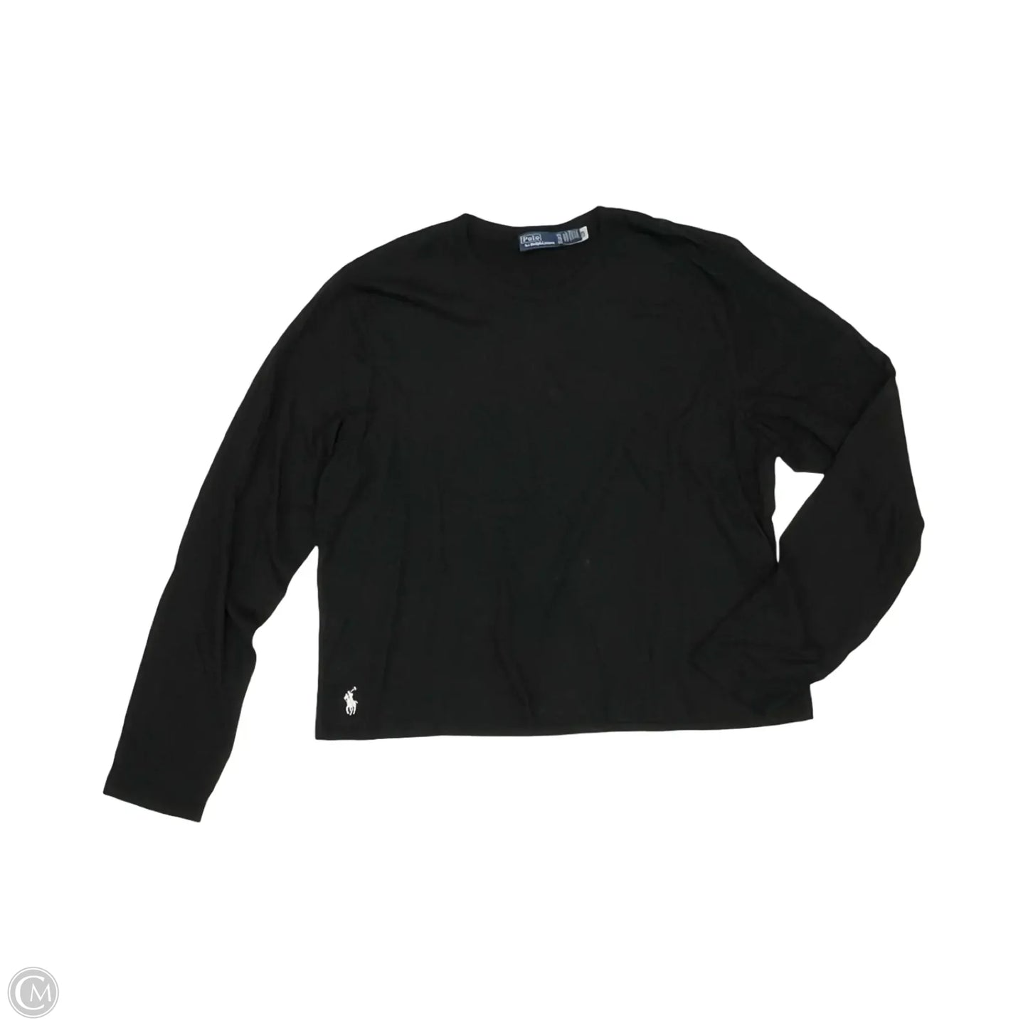 Top Long Sleeve Basic By Polo Ralph Lauren In Black, Size: Xl
