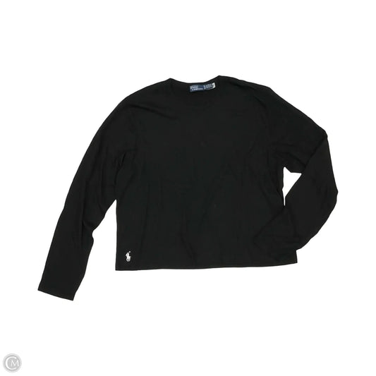 Top Long Sleeve Basic By Polo Ralph Lauren In Black, Size: Xl