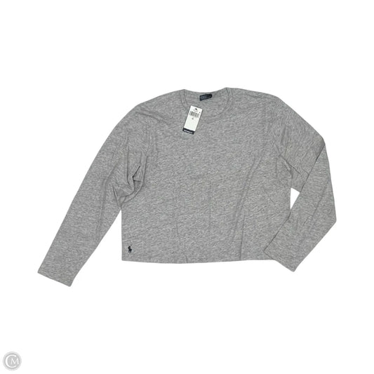 Top Long Sleeve Basic By Polo Ralph Lauren In Grey, Size: Xl