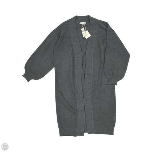 Sweater Cardigan By Flat White In Grey, Size: Onesize