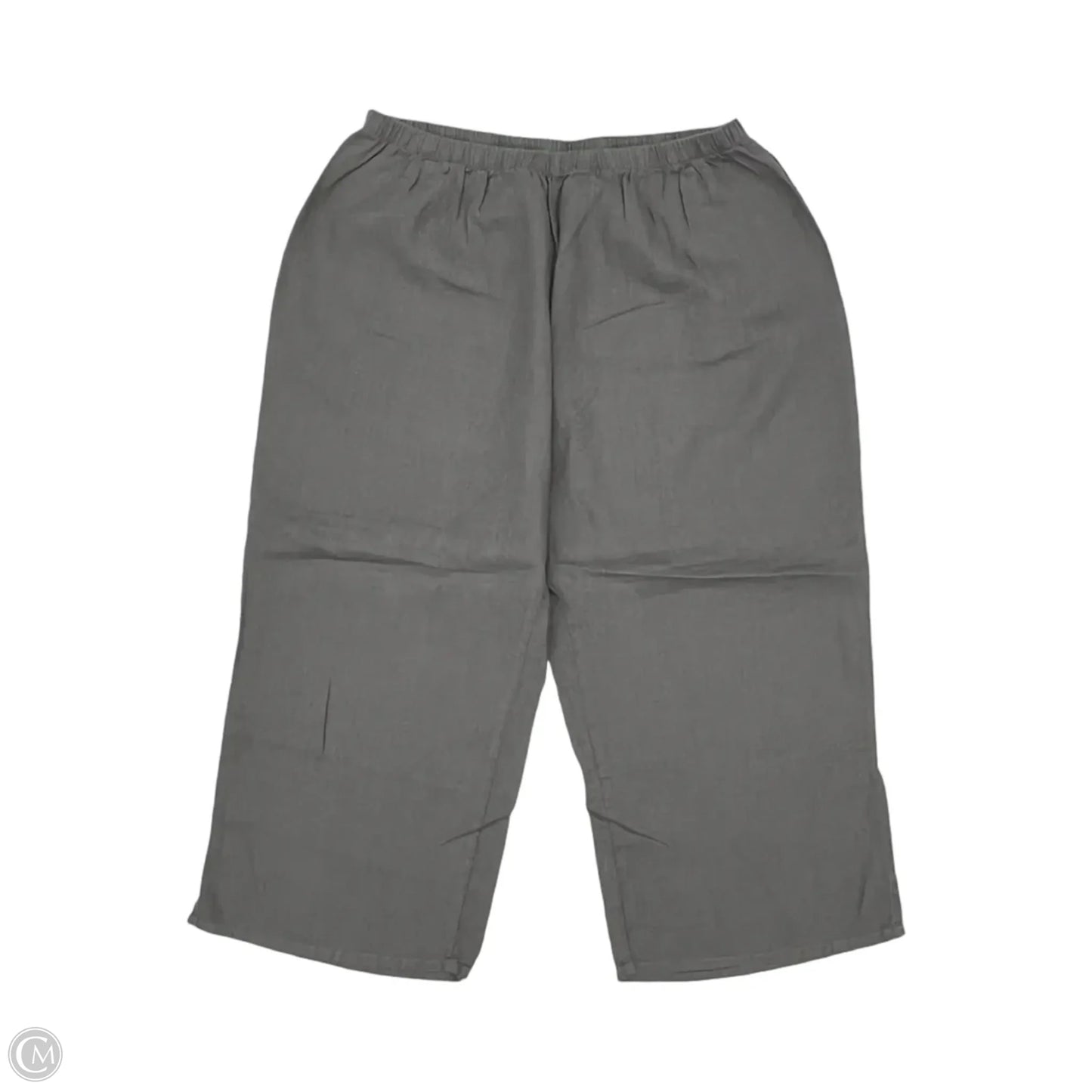 Pants Linen By Flax In Grey, Size: L