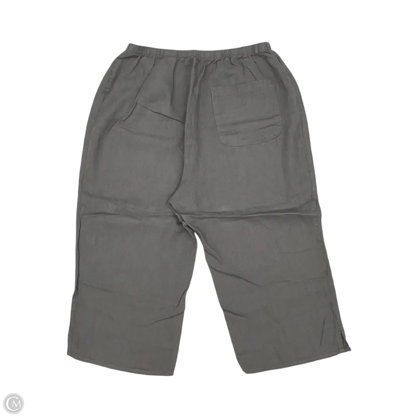 Pants Linen By Flax In Grey, Size: L