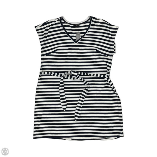 Dress Casual Short By Lane Bryant In Blue & White, Size: 3x