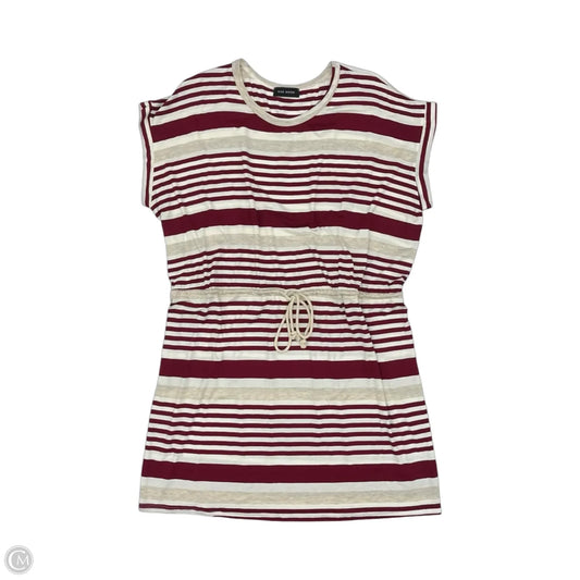 Dress Casual Short By Rae Mode In Cream & Red, Size: 3x