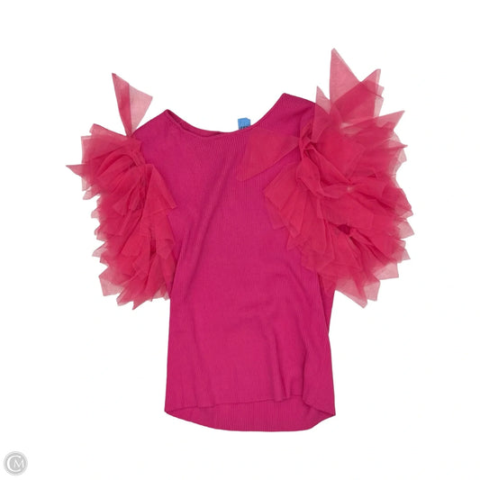 Blouse Short Sleeve By Strut & Bolt In Pink, Size: L