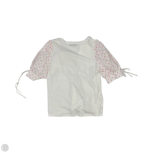 Top Short Sleeve By Loft In White, Size: M