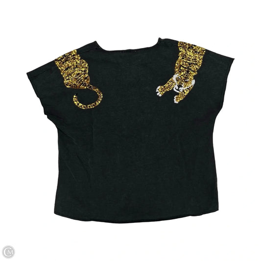 Top Short Sleeve By Blue B In Grey, Size: L