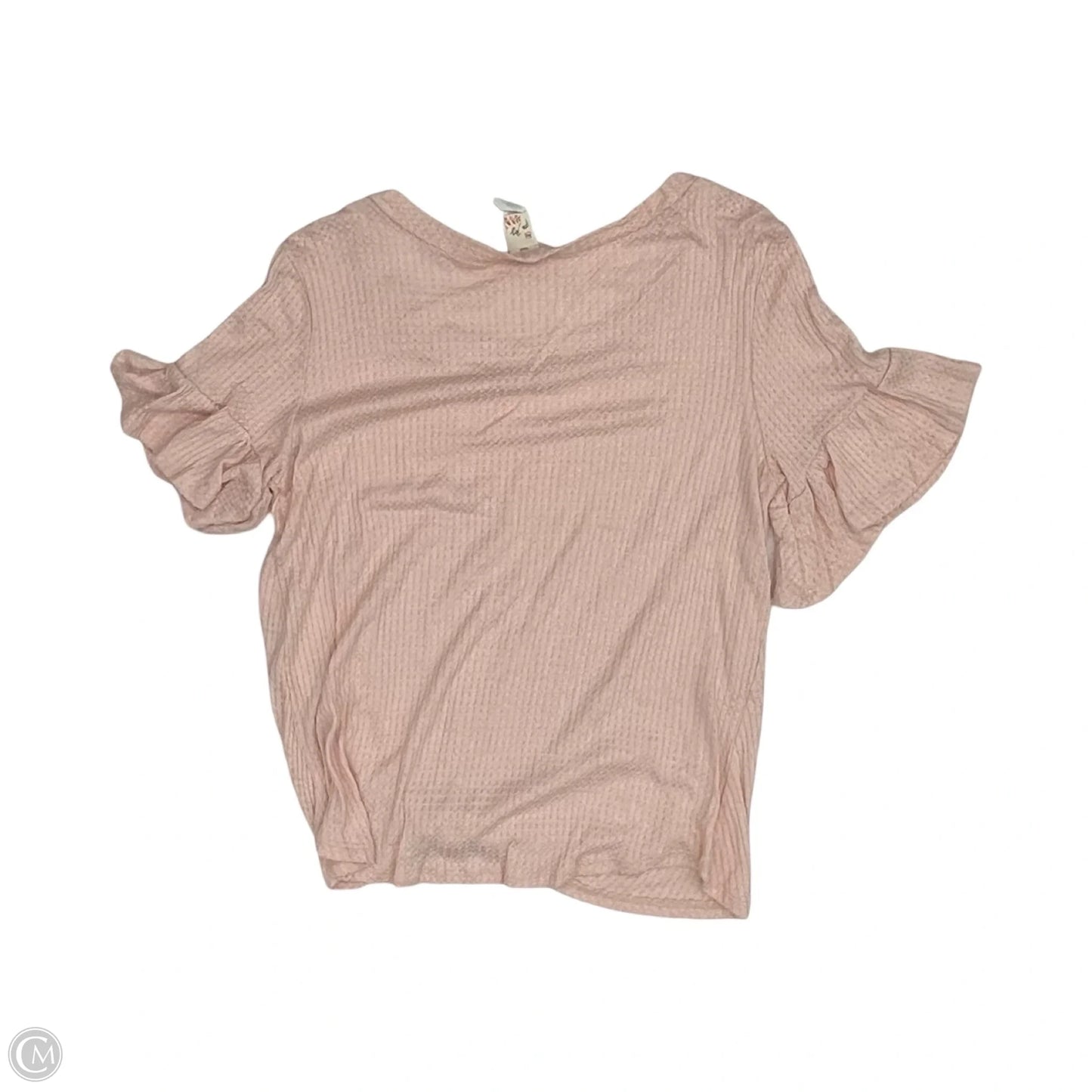 Top Short Sleeve By 7th Ray In Pink, Size: M