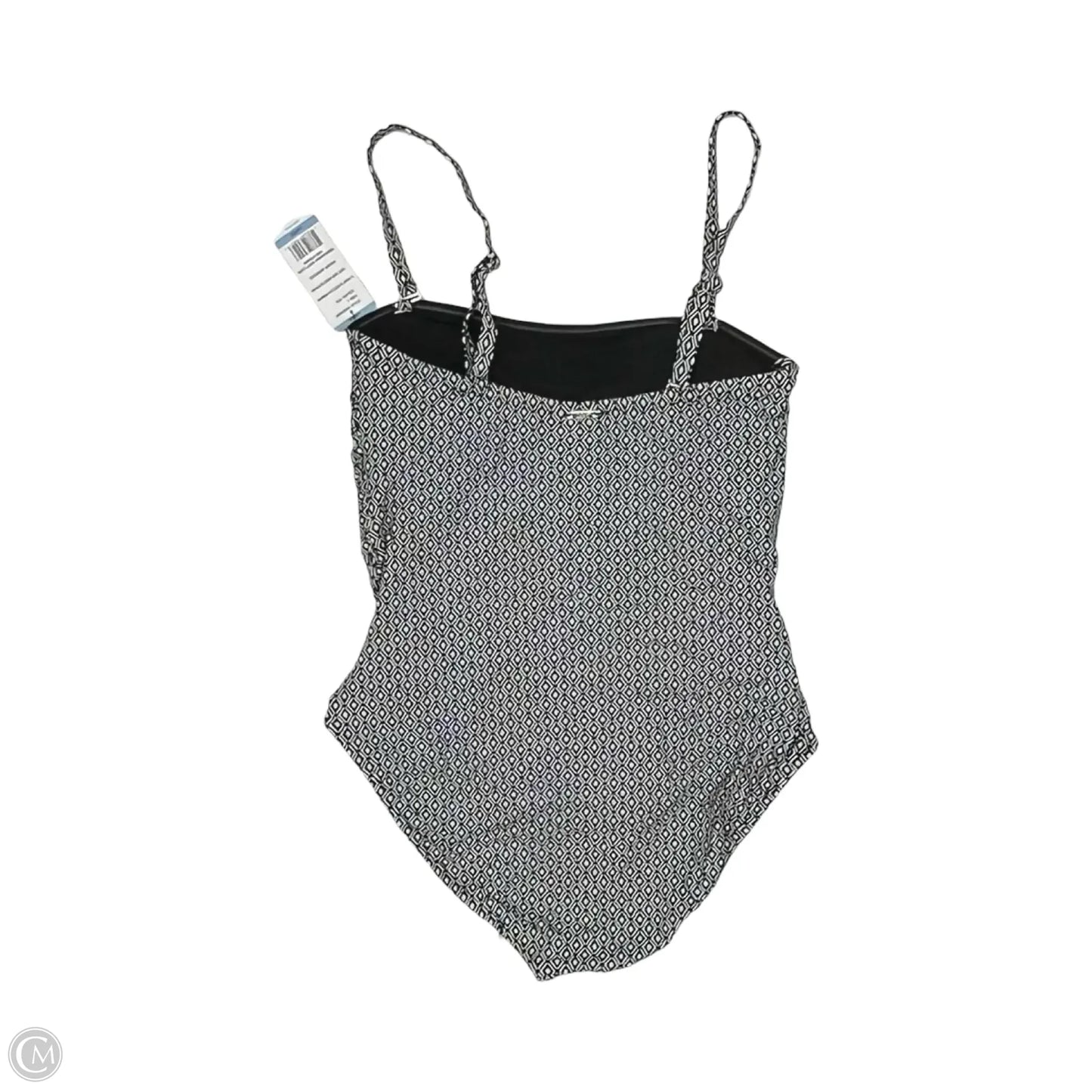 Swimsuit By Dkny In Black & White, Size: L