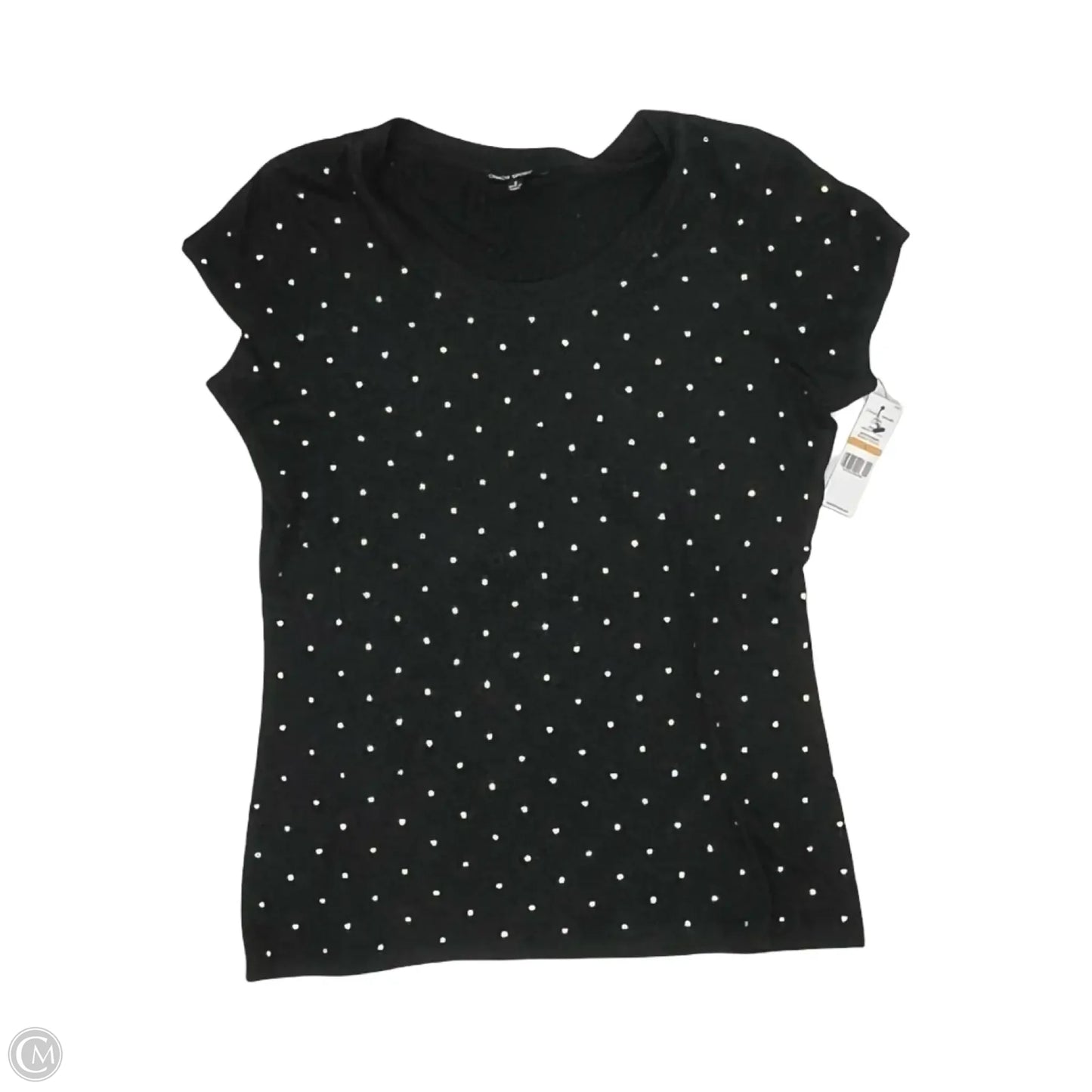 Top Short Sleeve By Chaus In Black, Size: S