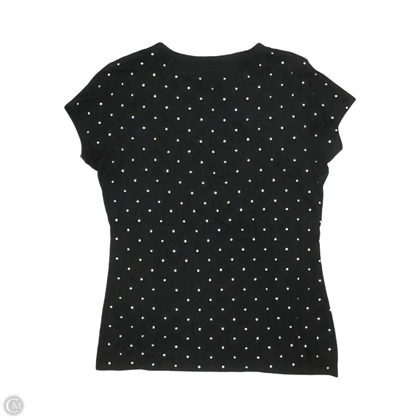 Top Short Sleeve By Chaus In Black, Size: S