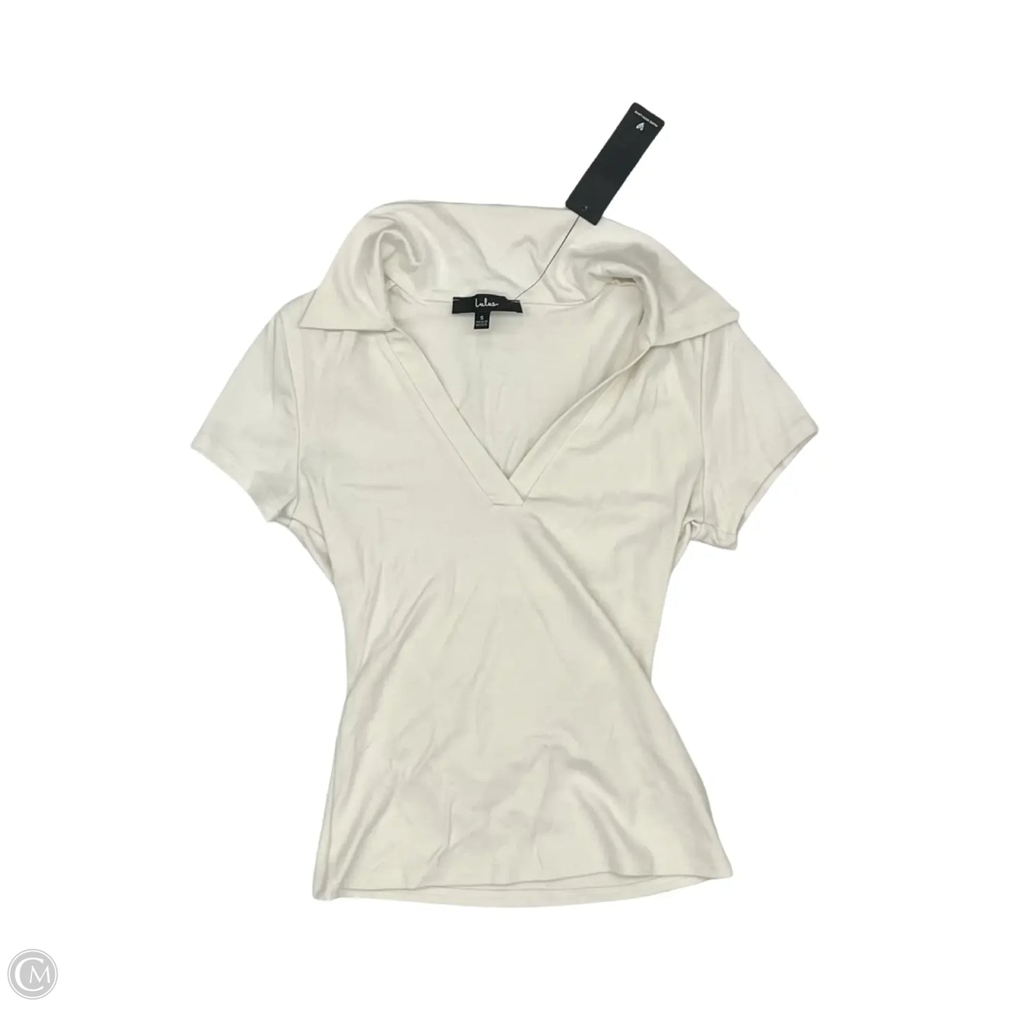 Top Short Sleeve By Lulus In Cream, Size: S