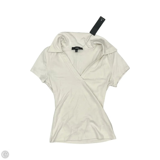 Top Short Sleeve By Lulus In Cream, Size: S