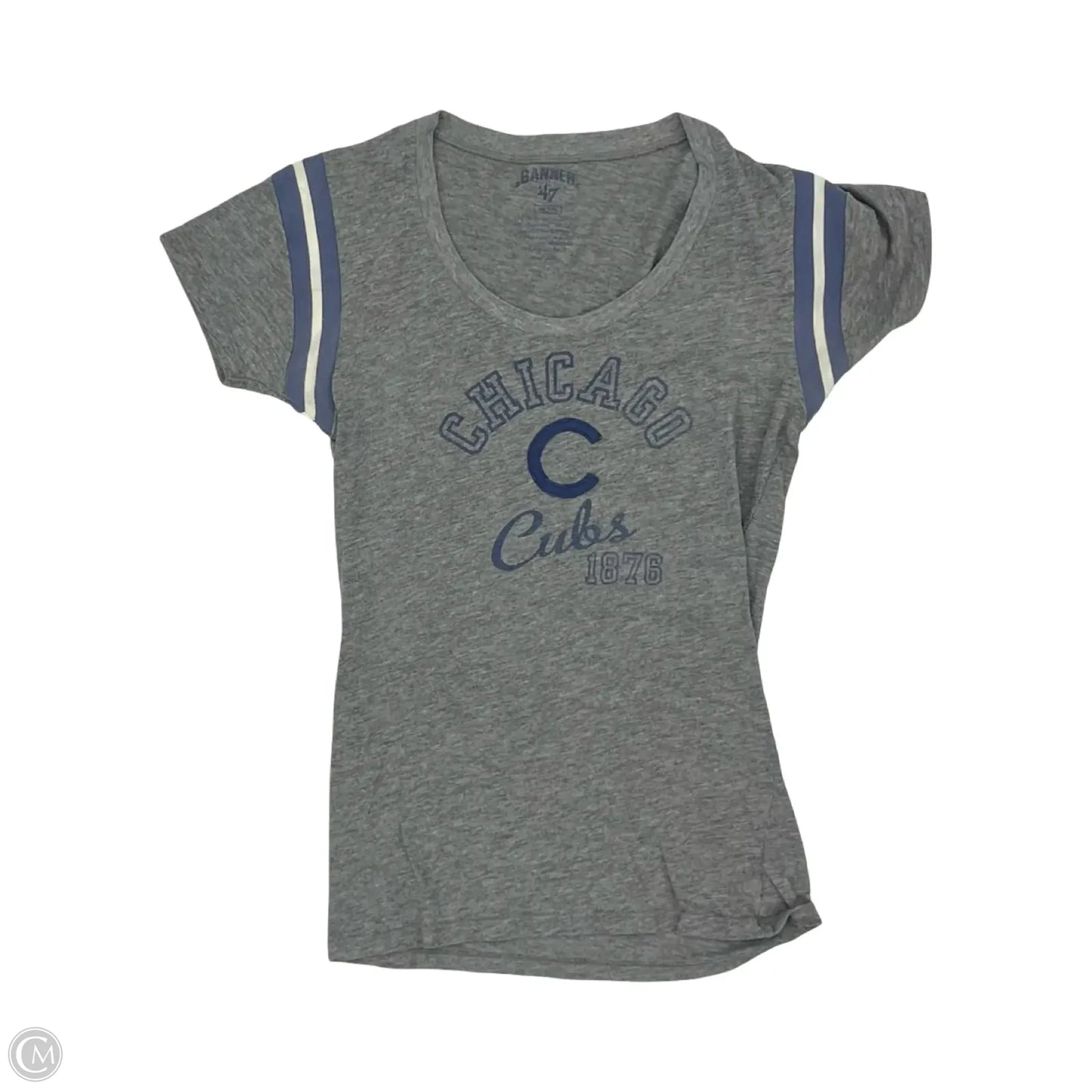 Athletic Top Short Sleeve By Clothes Mentor In Grey, Size: M