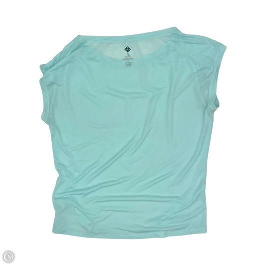 Athletic Top Short Sleeve By Prana In Aqua, Size: M