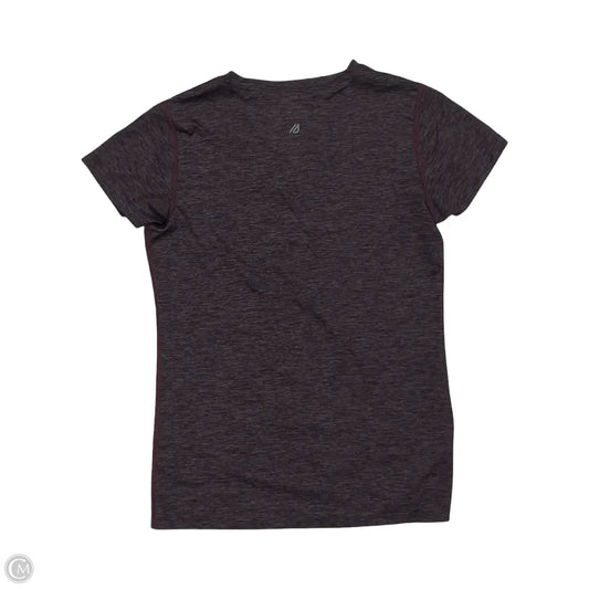 Athletic Top Short Sleeve By Eddie Bauer In Maroon, Size: M