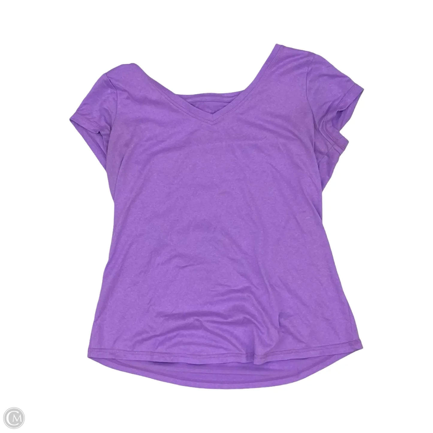 Athletic Top Short Sleeve By Xersion In Purple, Size: M
