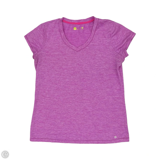 Athletic Top Short Sleeve By Xersion In Purple, Size: M