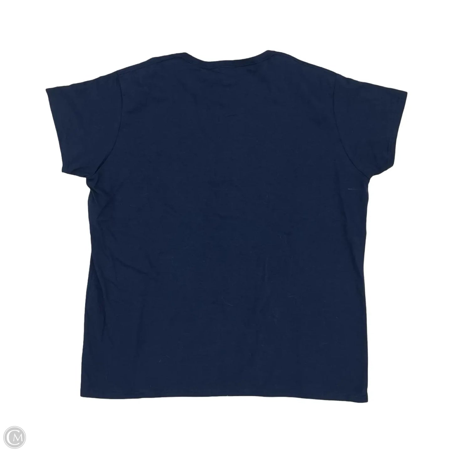 Athletic Top Short Sleeve By Gildan In Blue, Size: 2x