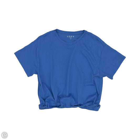 Top Short Sleeve By Loft In Blue, Size: M