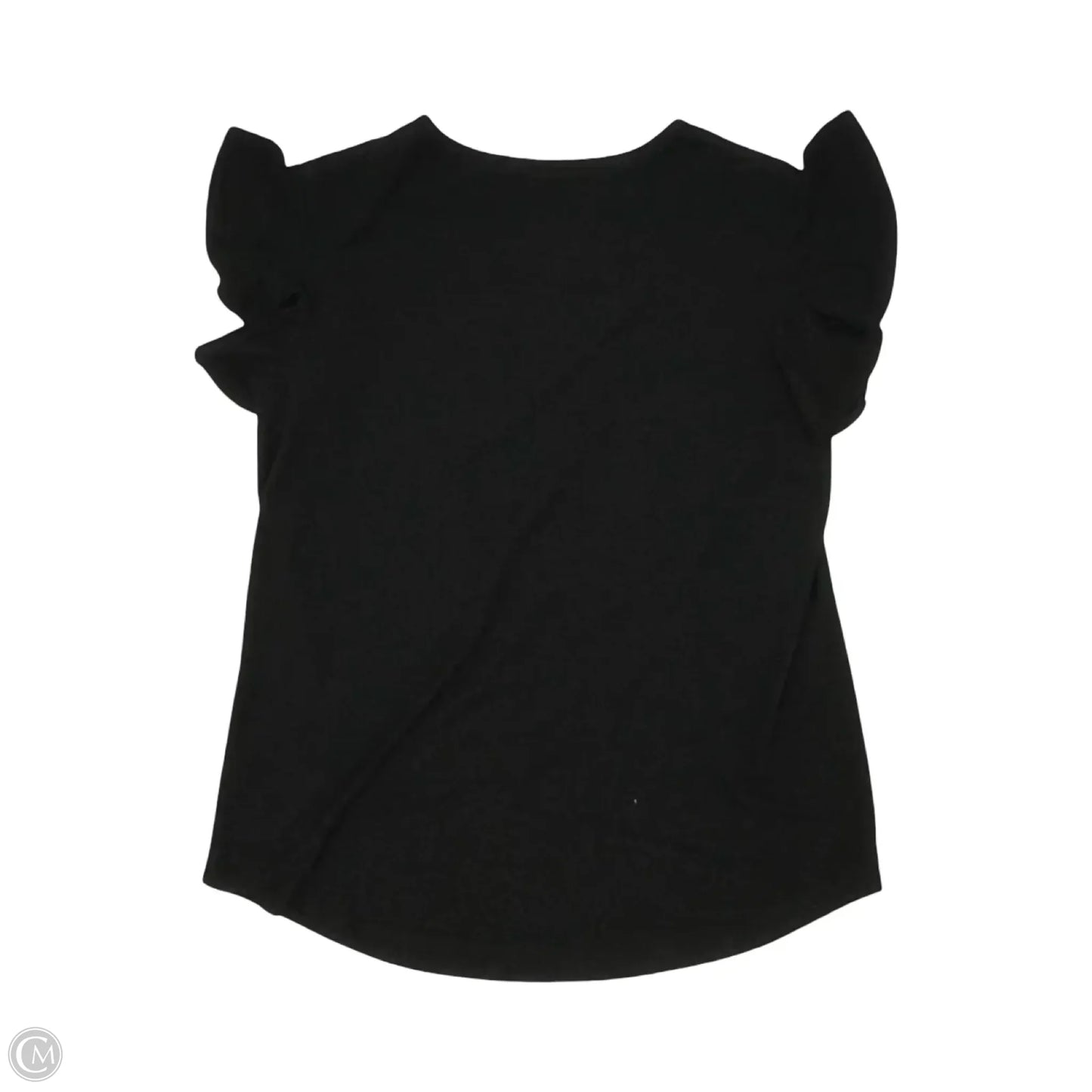 Top Short Sleeve By Cme In Black, Size: L