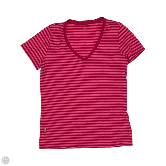 Top Short Sleeve By Cmc In Pink, Size: L