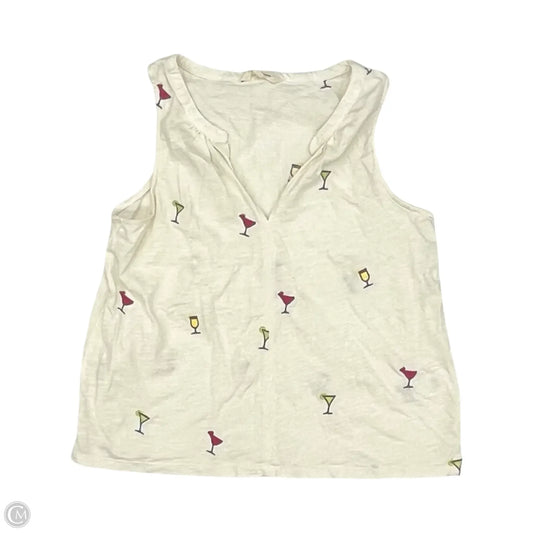 Top Sleeveless By Lucky Brand In Cream, Size: M
