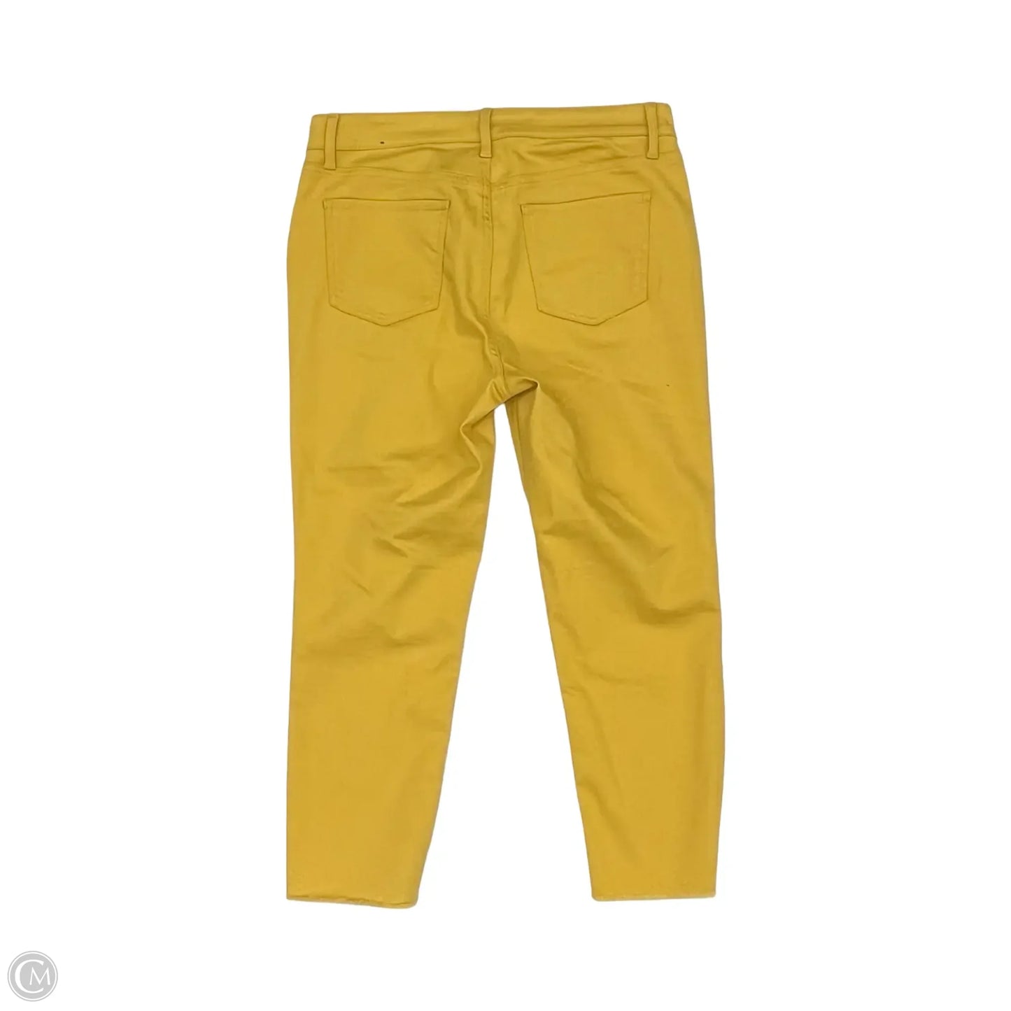 Jeans Straight By Talbots In Yellow Denim, Size: 10p