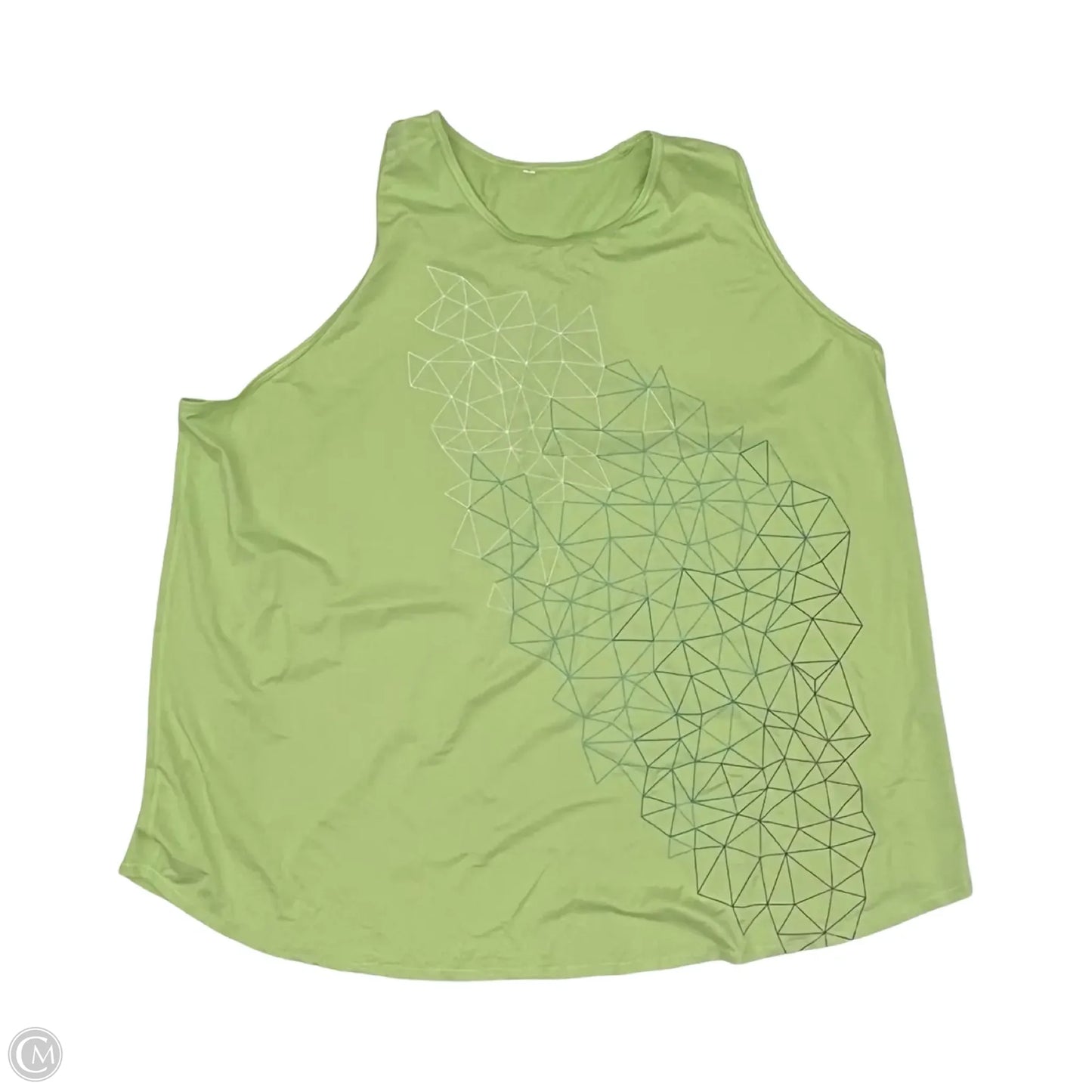 Athletic Tank Top By Clothes Mentor In Green, Size: 3x