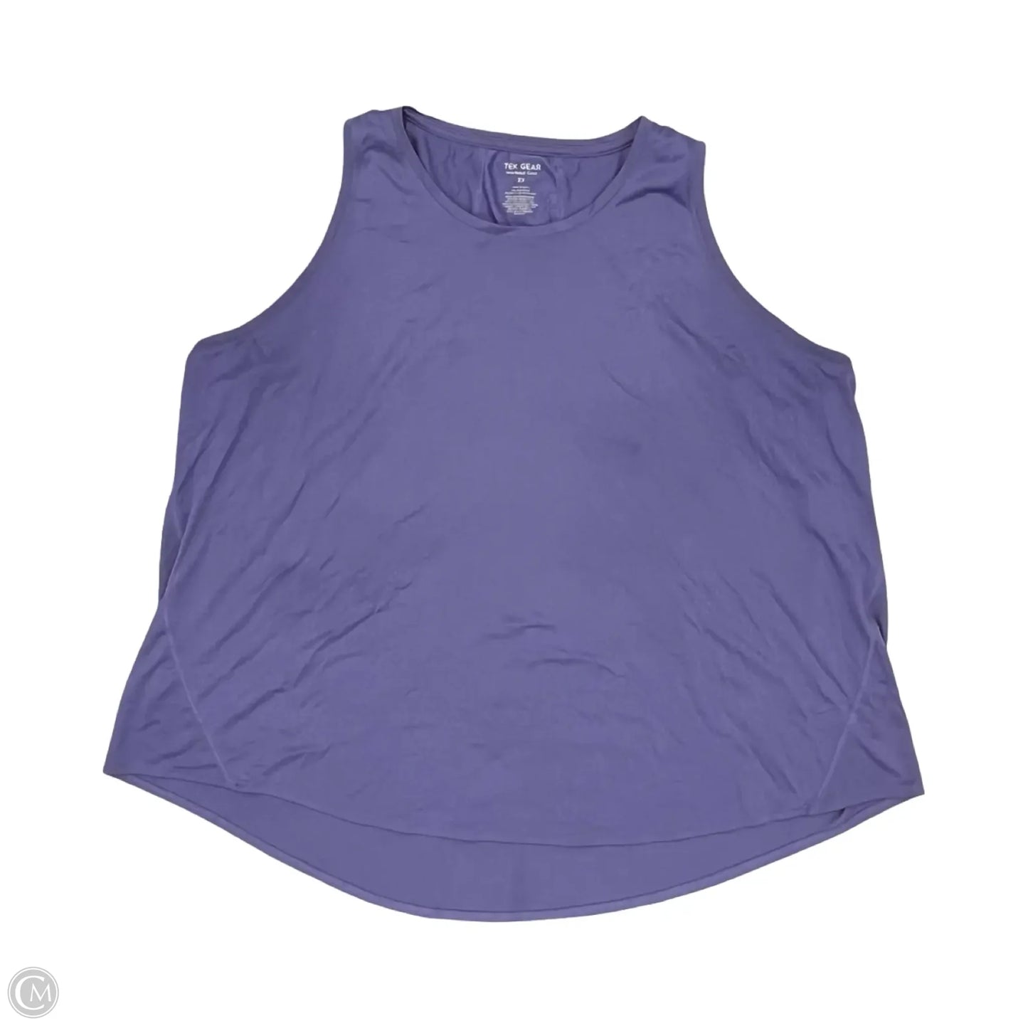 Athletic Tank Top By Tek Gear In Purple, Size: 3x