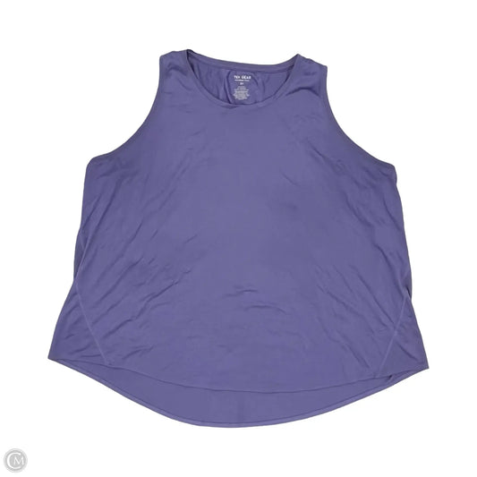 Athletic Tank Top By Tek Gear In Purple, Size: 3x
