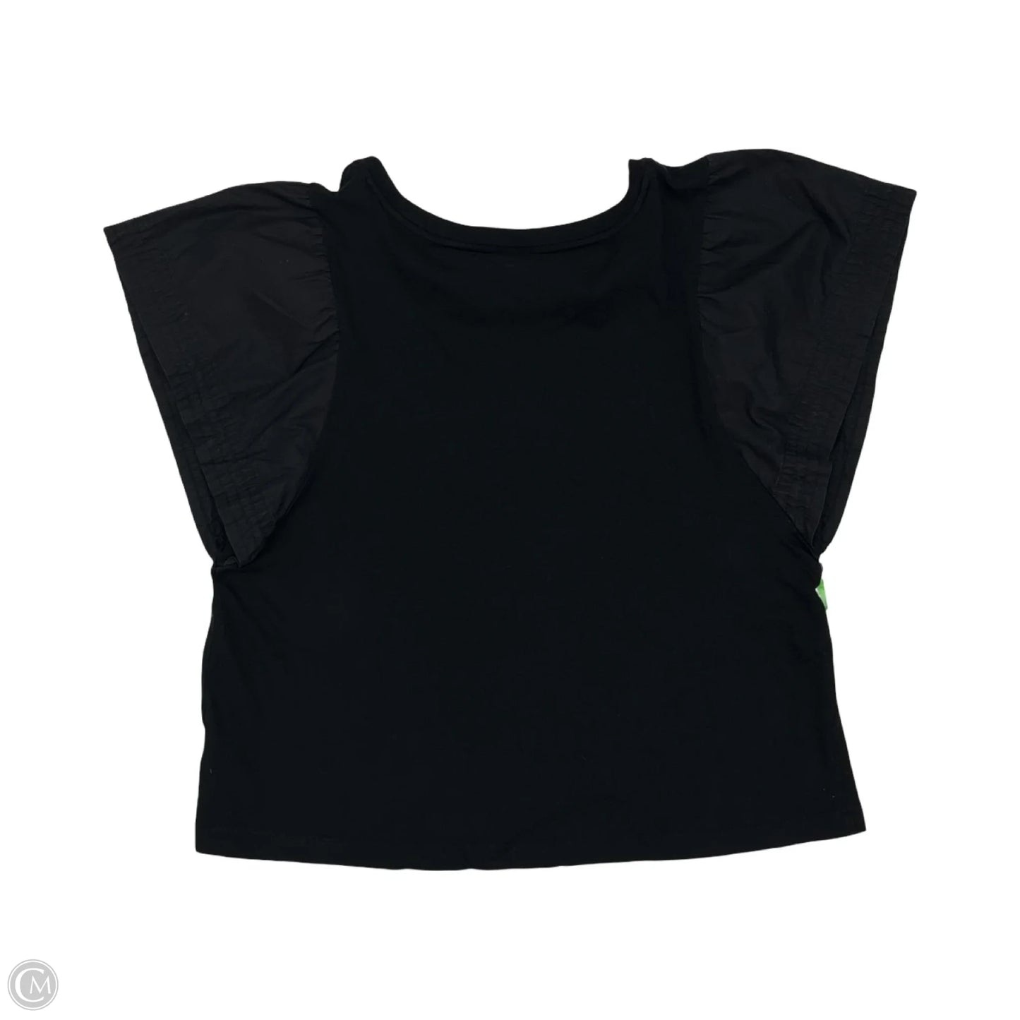 Blouse Short Sleeve By Old Navy In Black, Size: L