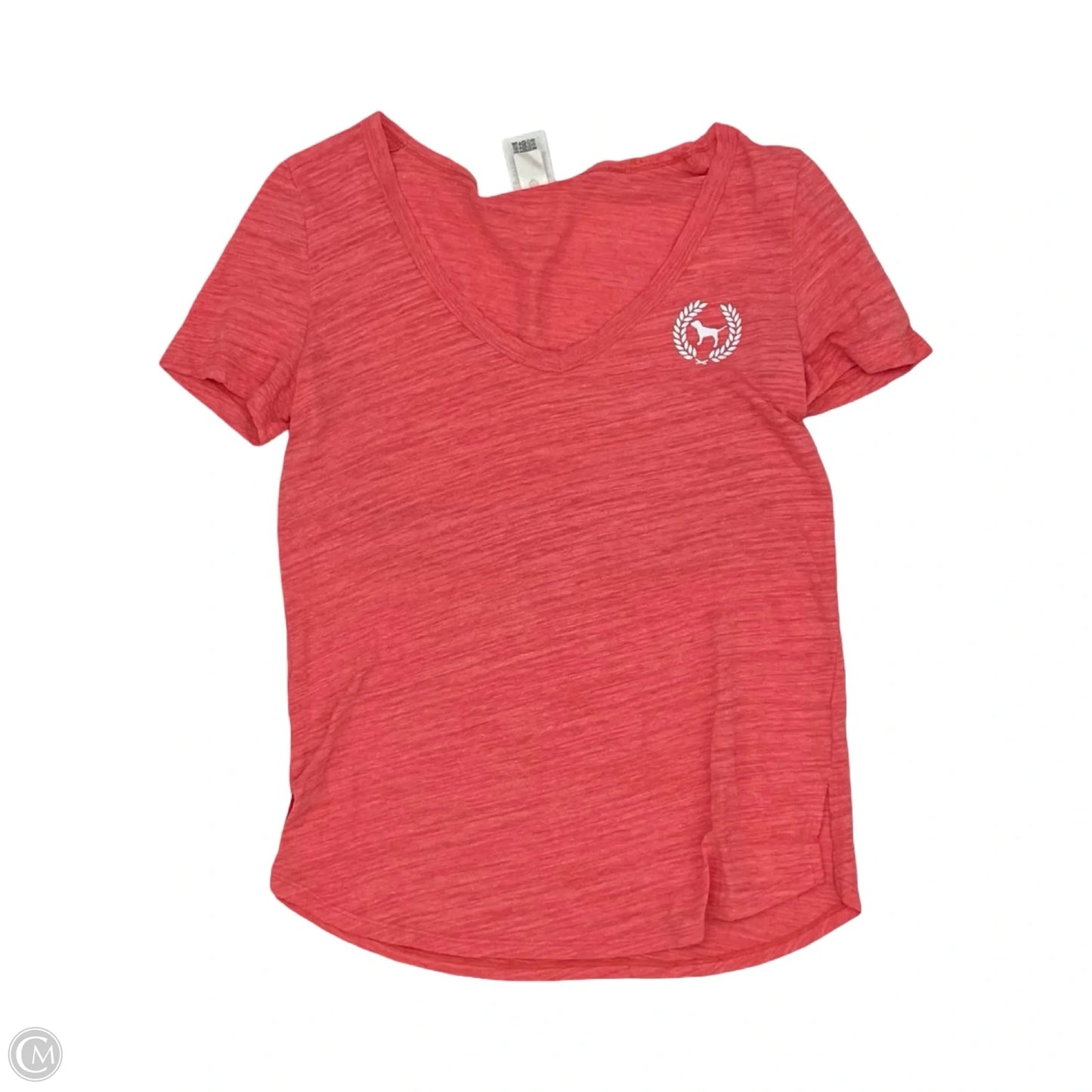 Top Short Sleeve By Pink In Coral, Size: Xl